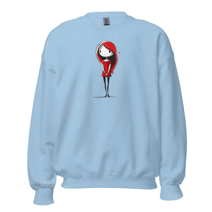 Little Red Heart Unisex Heart Sweatshirt - Polendo Design unisex heart sweatshirt