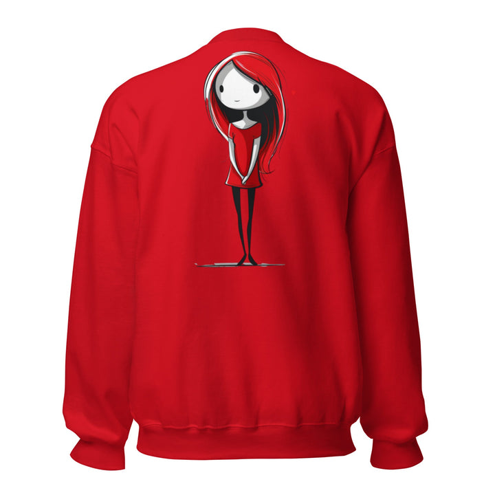 Little Red Heart Unisex Heart Sweatshirt - Polendo Design unisex heart sweatshirt