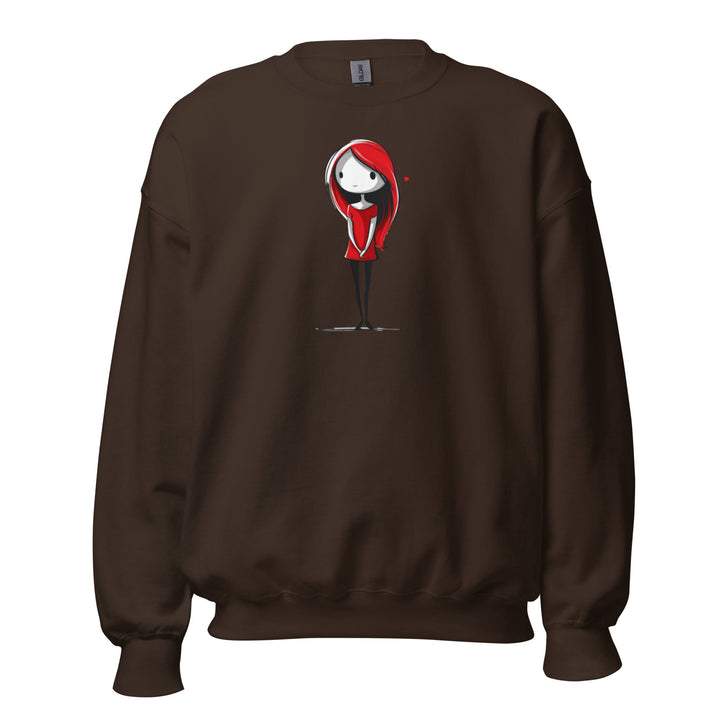 Little Red Heart Unisex Heart Sweatshirt - Polendo Design unisex heart sweatshirt