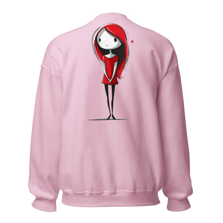 Little Red Heart Unisex Heart Sweatshirt - Polendo Design unisex heart sweatshirt