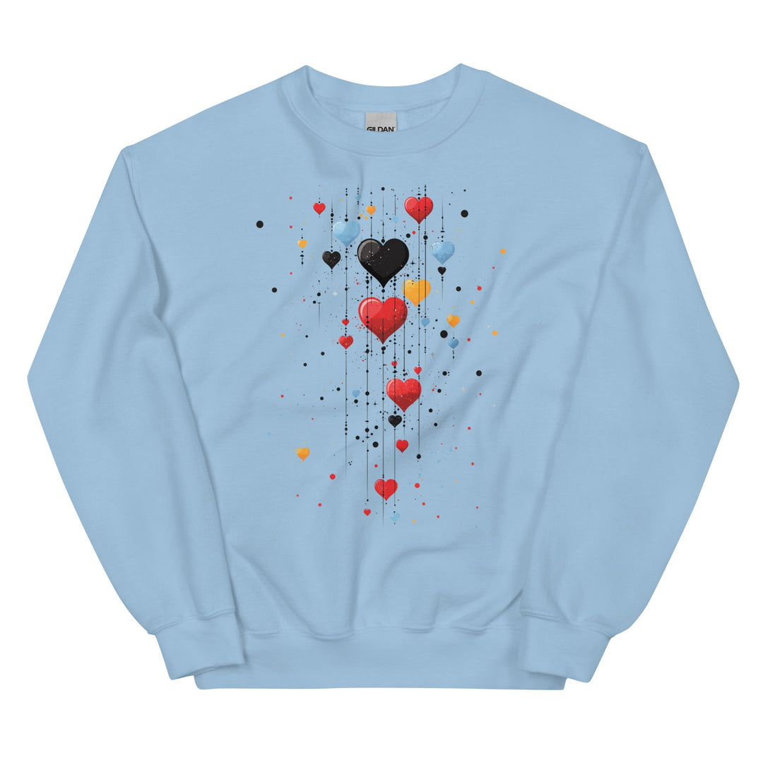 Love Falls Everywhere Unisex Love Sweatshirt - Polendo Design unisex love sweatshirt