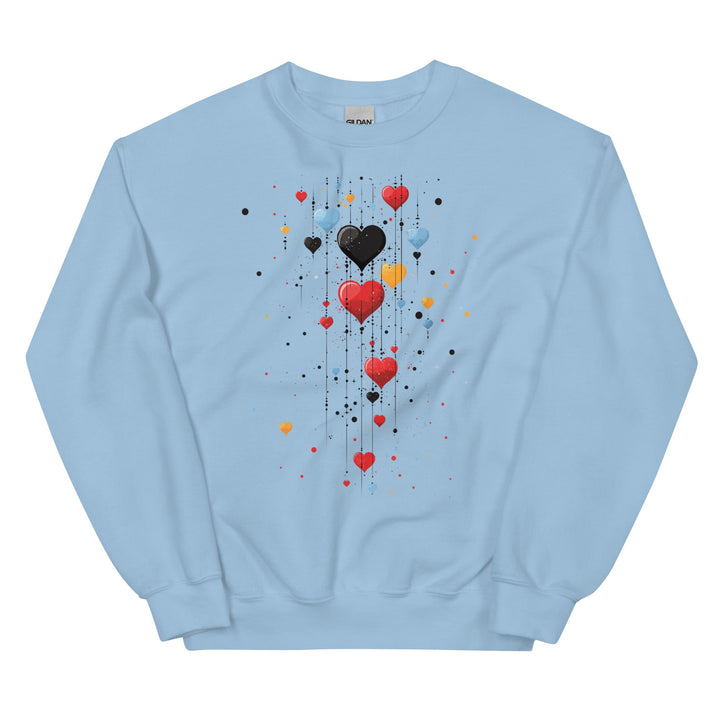 Love Falls Everywhere Unisex Love Sweatshirt - Polendo Design unisex love sweatshirt