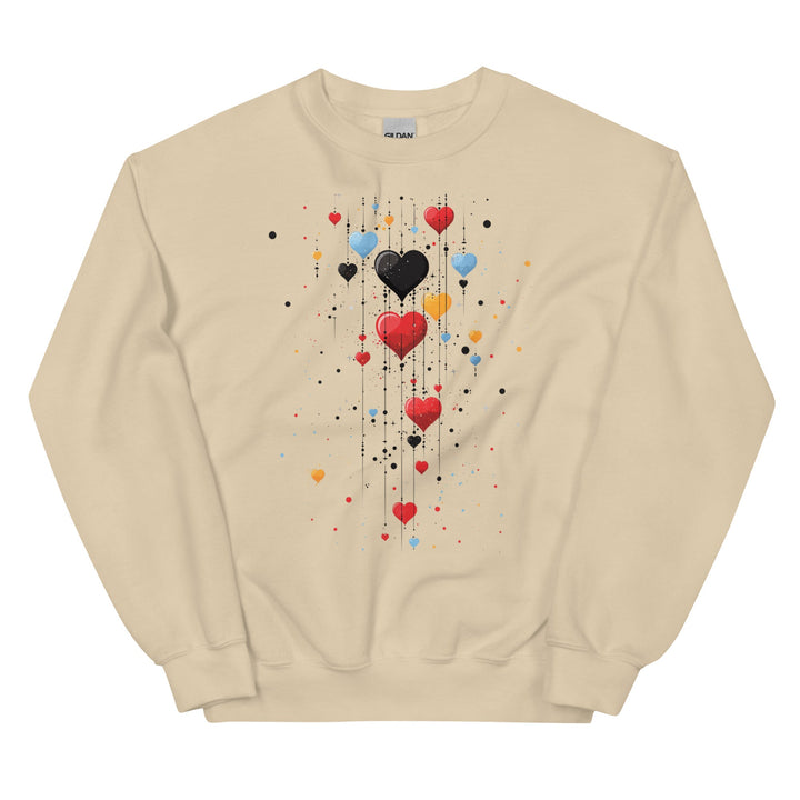 Love Falls Everywhere Unisex Love Sweatshirt - Polendo Design unisex love sweatshirt