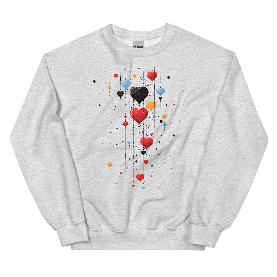 Love Falls Everywhere Unisex Love Sweatshirt - Polendo Design unisex love sweatshirt