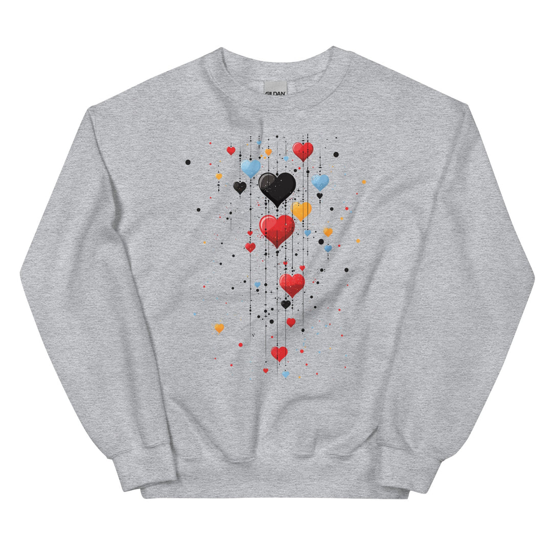 Love Falls Everywhere Unisex Love Sweatshirt - Polendo Design unisex love sweatshirt
