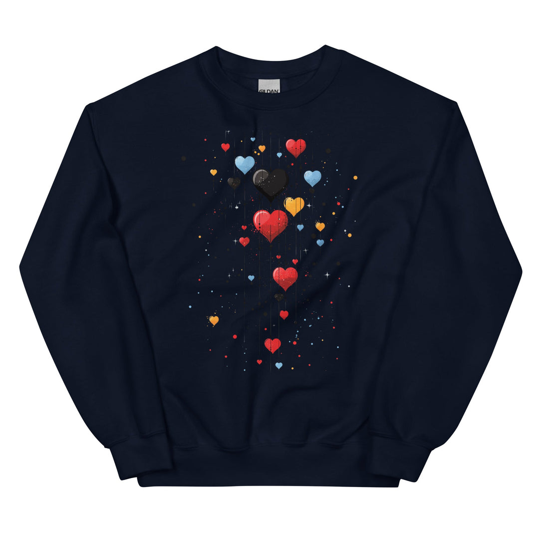 Love Falls Everywhere Unisex Love Sweatshirt - Polendo Design unisex love sweatshirt
