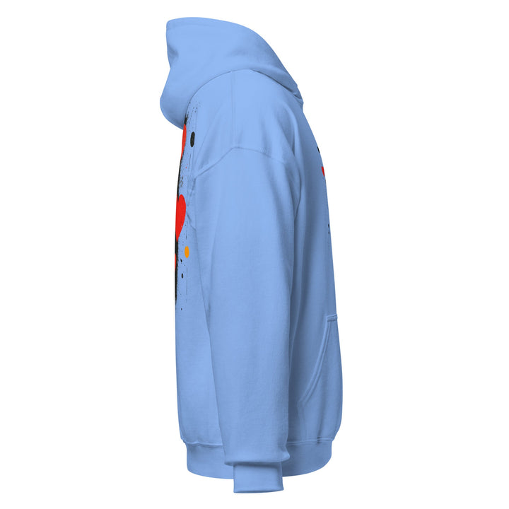 Love in Contrast Unisex Heart Hoodie - Polendo Design unisex heart hoodie
