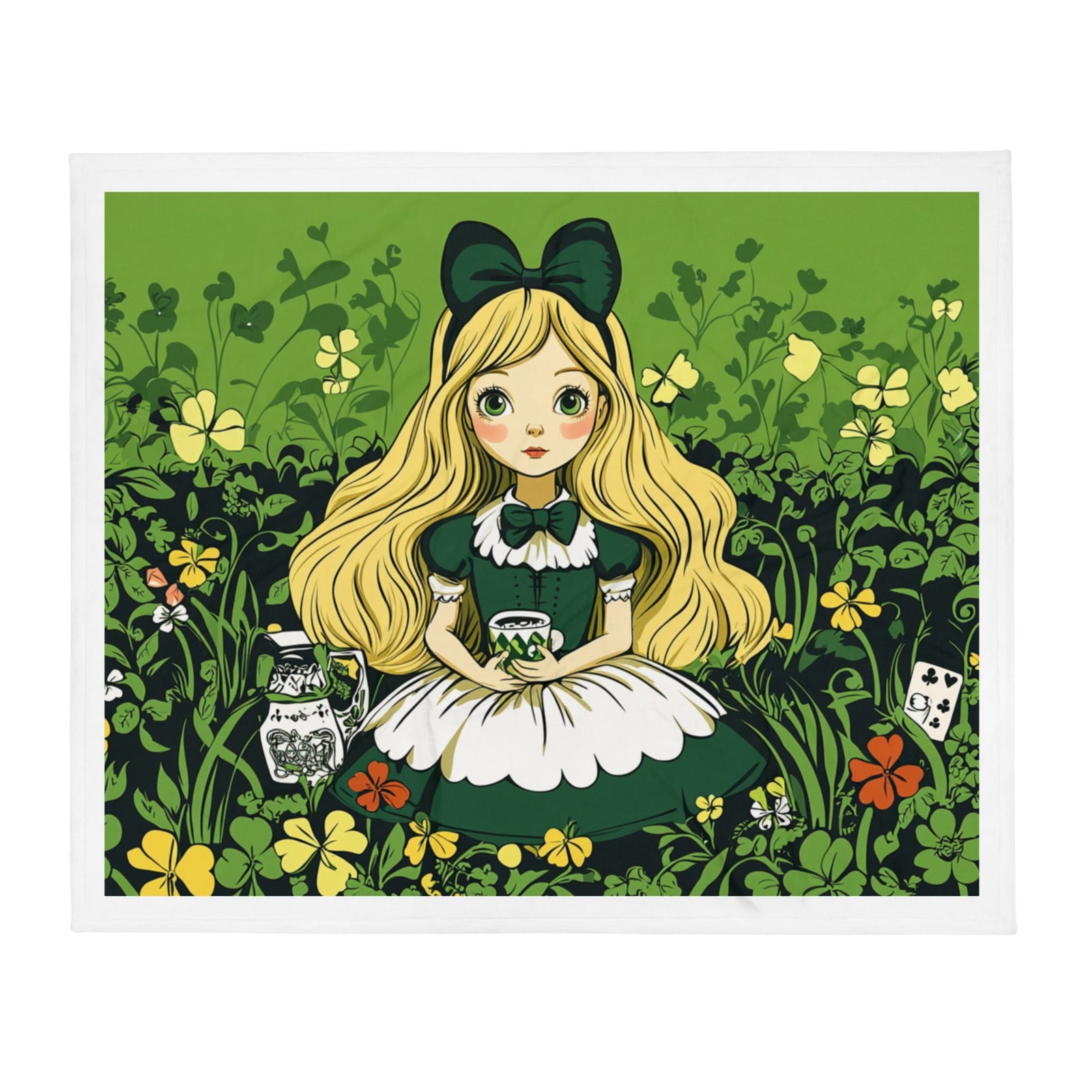 Lucky Girl Throw Blanket – Cozy Decorative Design - Polendo Design lucky girl throw blanket
