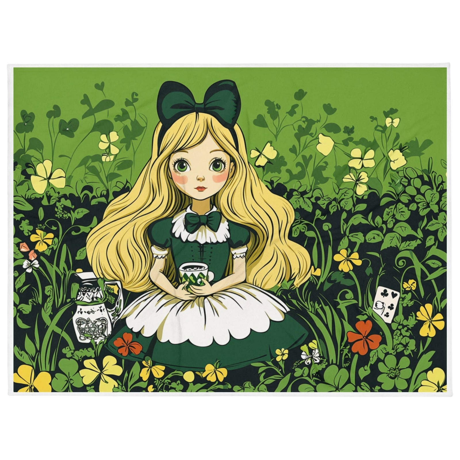 Lucky Girl Throw Blanket – Cozy Decorative Design - Polendo Design lucky girl throw blanket