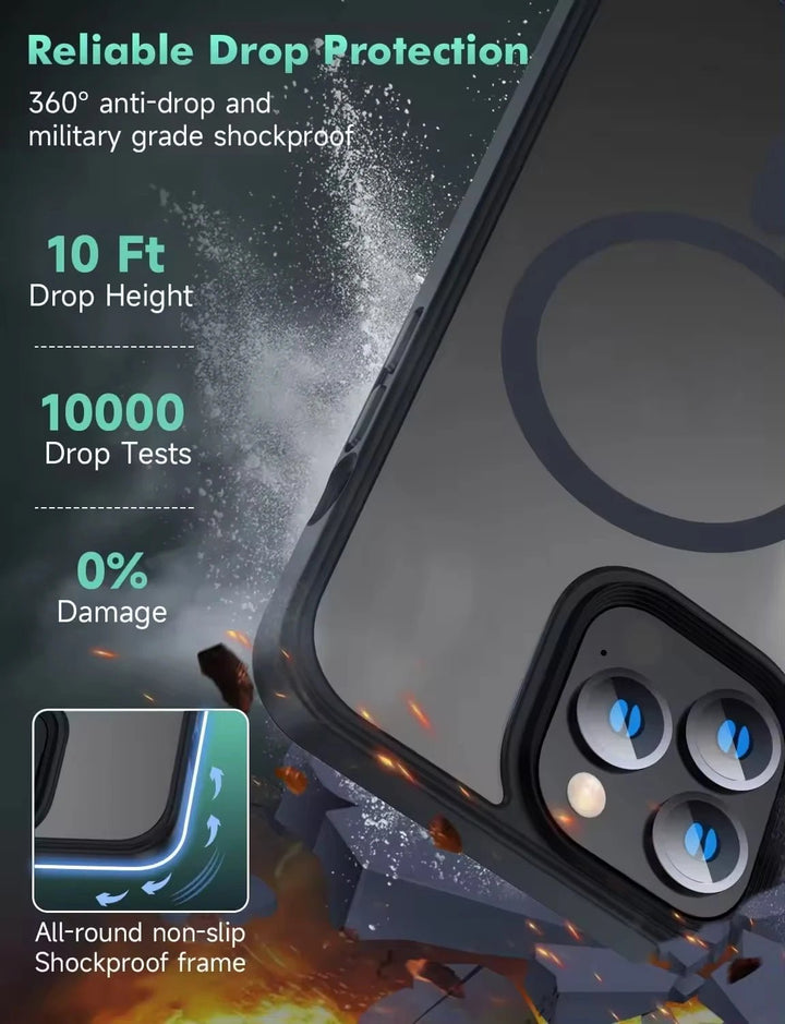 Magnetic Matte Phone Case for iPhone 13 &amp; 14 Series - Polendo Design