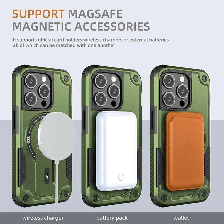Magnetic Wireless Charging Phone Case for iPhone 12–17 - Polendo Design