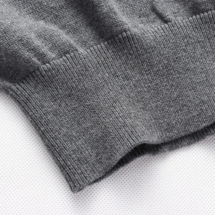 Mens Striped Knit Sweater – Slim Fit O Neck - Polendo Design mens striped knit sweater