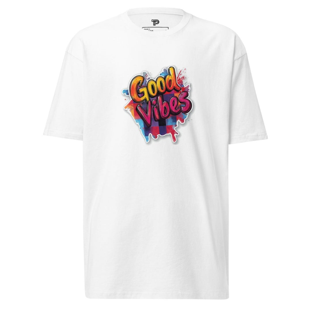 Good Vibes Premium Heavyweight Tee - Polendo Design Good Vibes Premium Heavyweight Tee