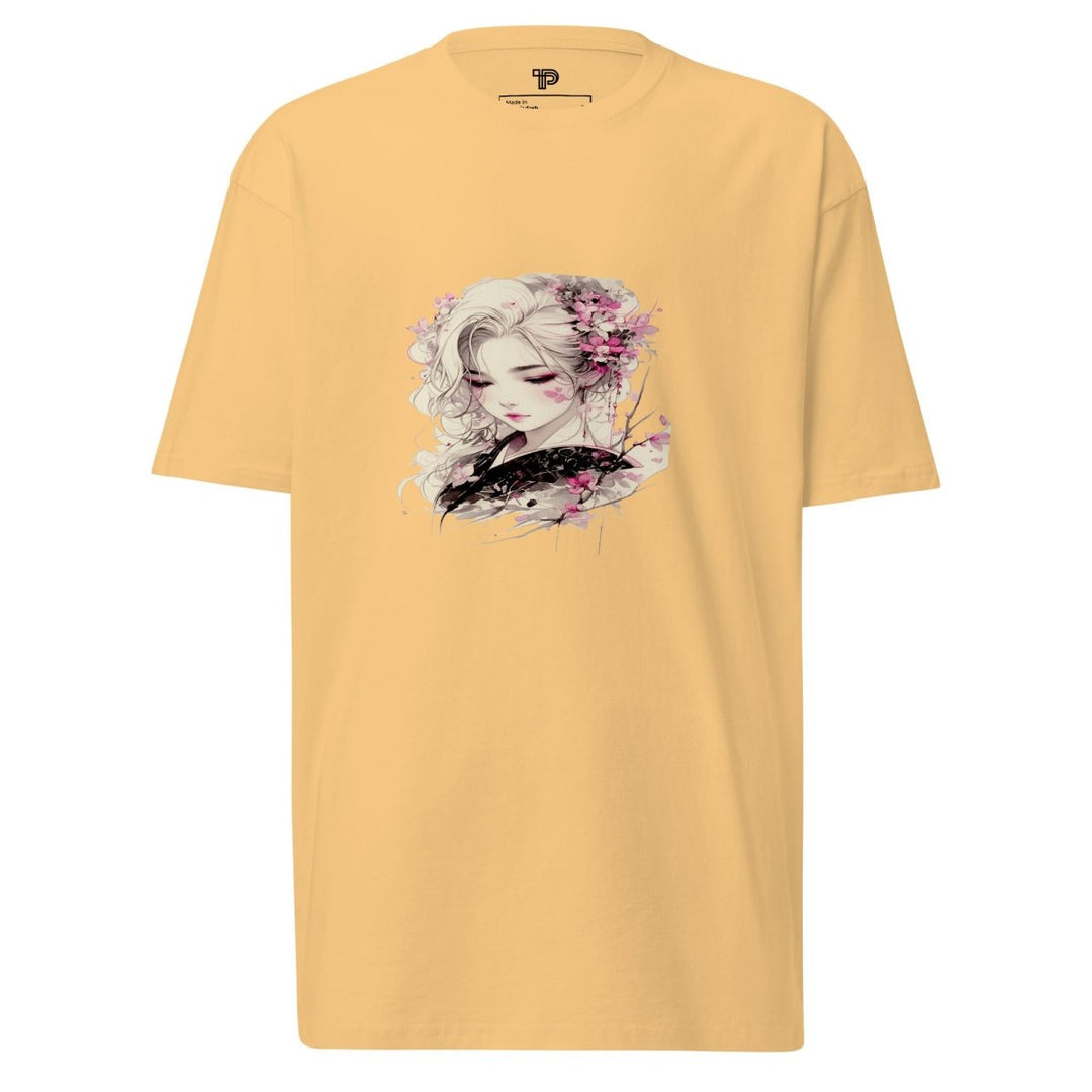 Petal Silence Premium Heavyweight Tee - Polendo Design Petal Silence Premium Heavyweight Tee