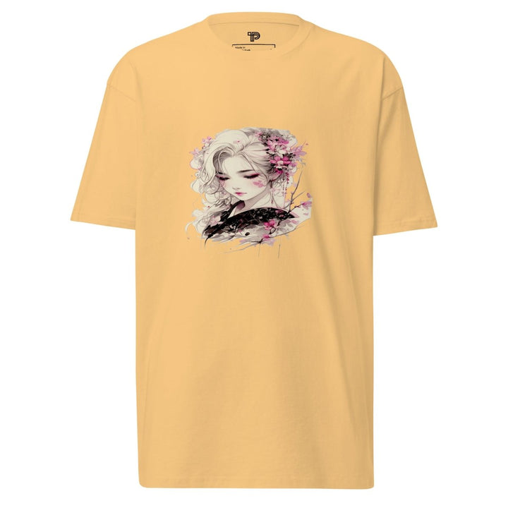 Petal Silence Premium Heavyweight Tee - Polendo Design Petal Silence Premium Heavyweight Tee