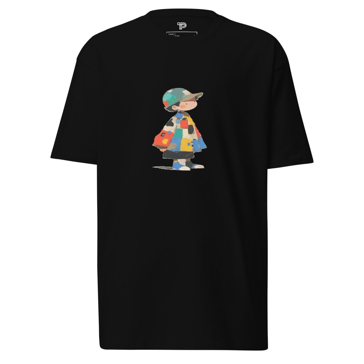 Patch Milo Men's Premium Heavyweight Tee - Polendo Design Patch Milo Men's Premium Heavyweight Tee