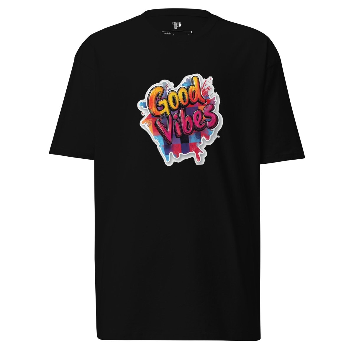 Good Vibes Premium Heavyweight Tee - Polendo Design Good Vibes Premium Heavyweight Tee