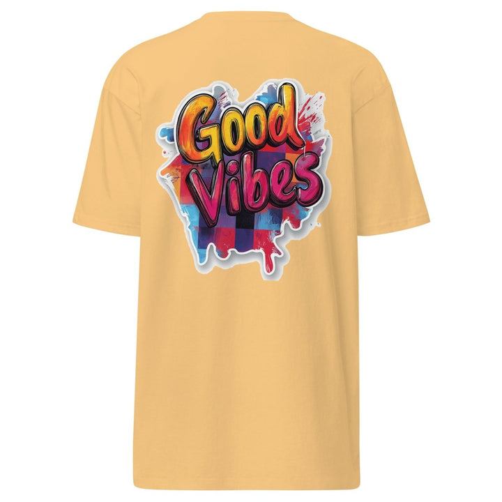 Good Vibes Premium Heavyweight Tee - Polendo Design Good Vibes Premium Heavyweight Tee