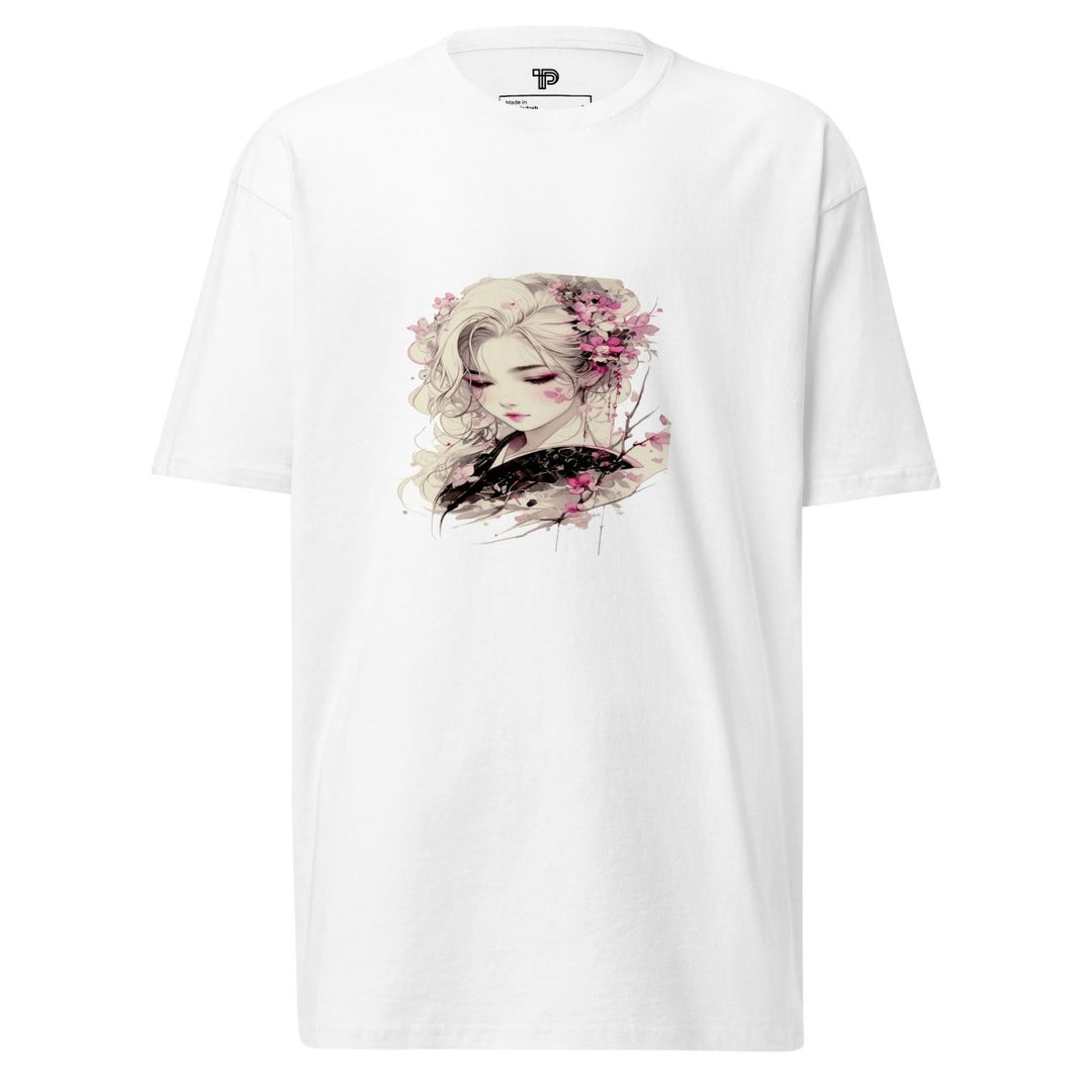 Petal Silence Premium Heavyweight Tee - Polendo Design Petal Silence Premium Heavyweight Tee