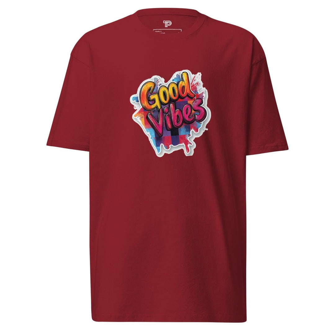 Good Vibes Premium Heavyweight Tee - Polendo Design Good Vibes Premium Heavyweight Tee