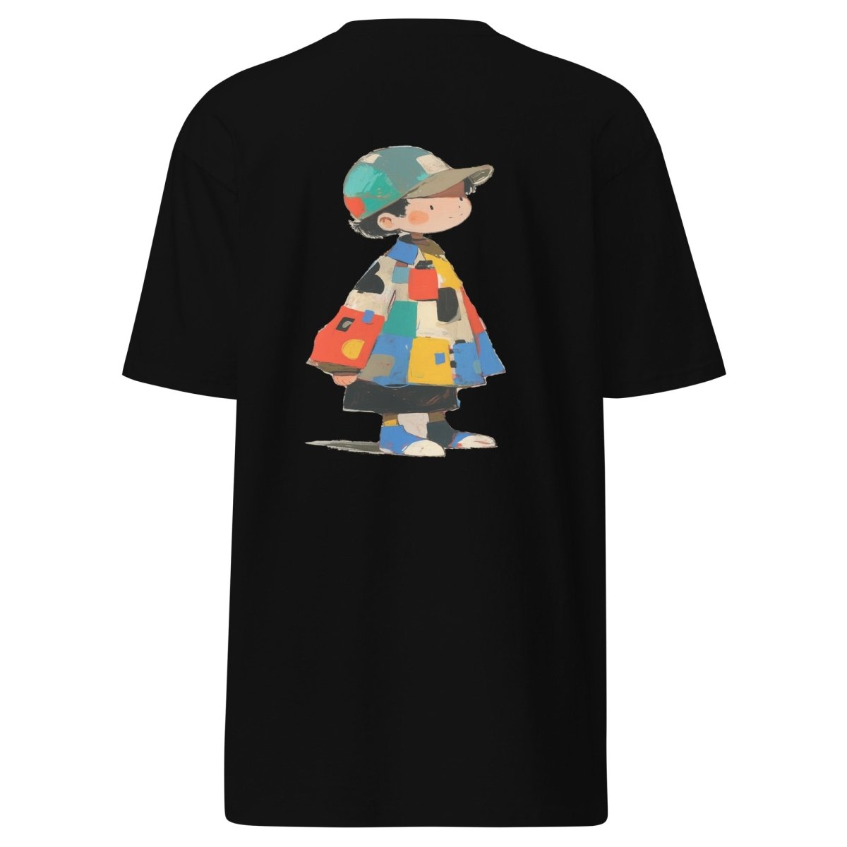 Patch Milo Men's Premium Heavyweight Tee - Polendo Design Patch Milo Men's Premium Heavyweight Tee