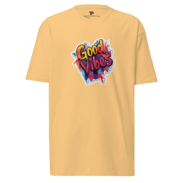 Good Vibes Premium Heavyweight Tee - Polendo Design Good Vibes Premium Heavyweight Tee