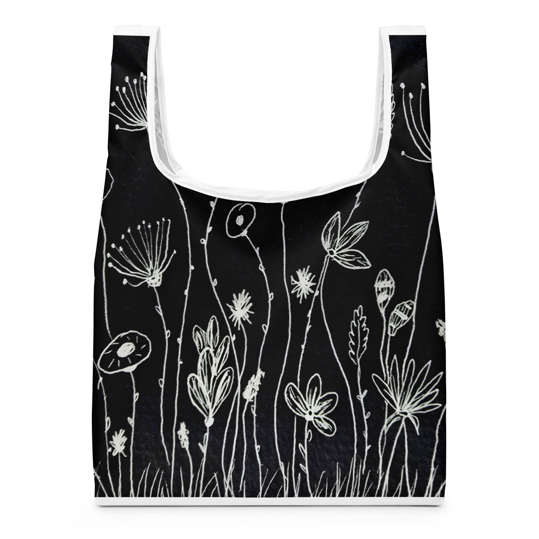 Midnight Sketch Flow Artistic Tote Bag by Polendo - Polendo Design artistic tote bag