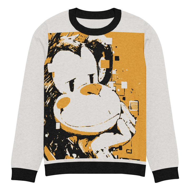 Monkey Knitted crew neck sweater - Polendo Design