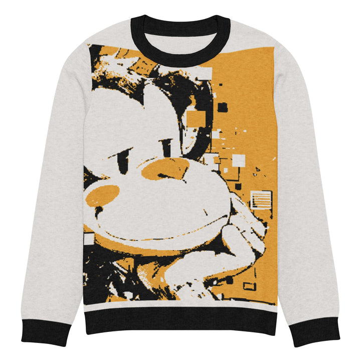Monkey Knitted crew neck sweater - Polendo Design