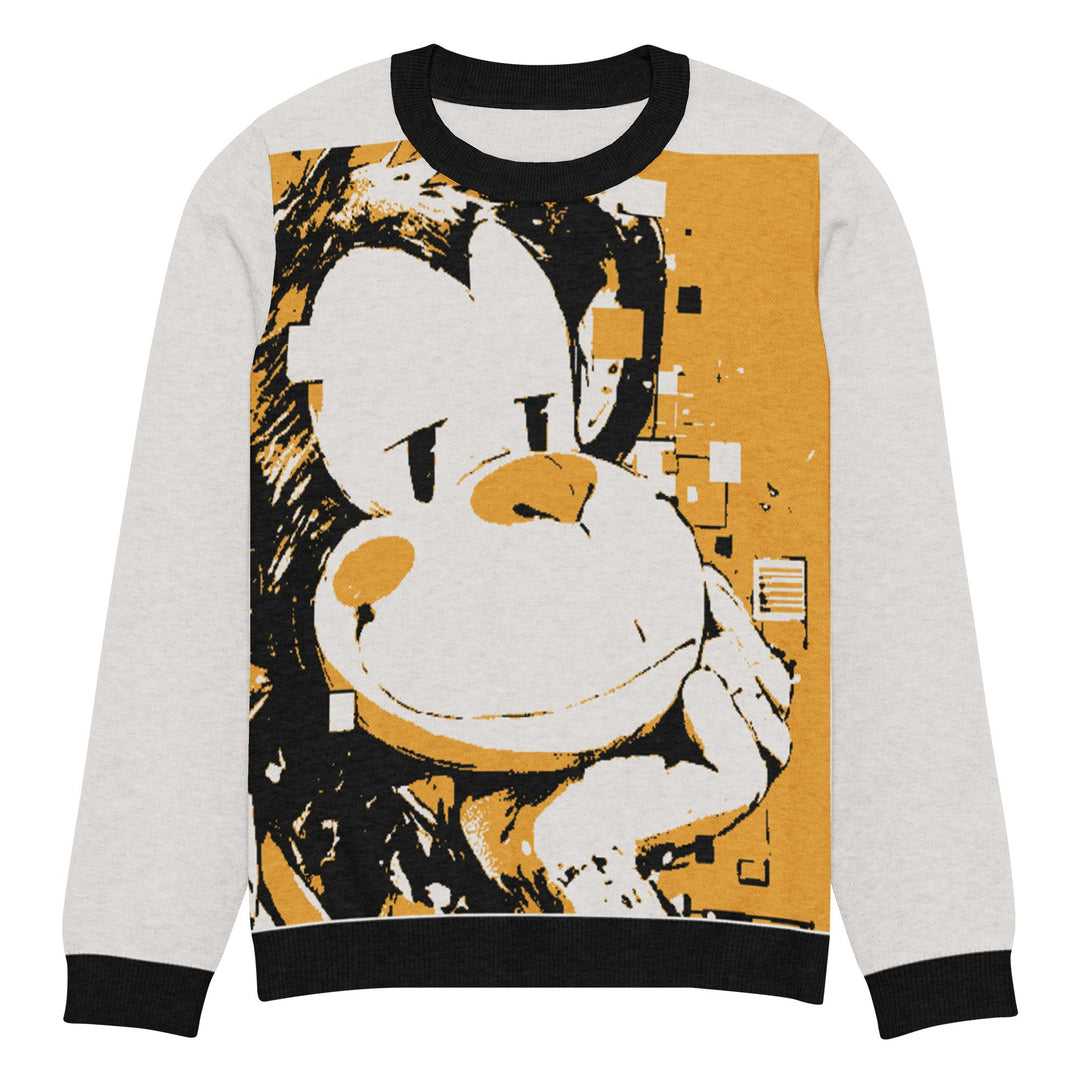 Monkey Knitted crew neck sweater - Polendo Design