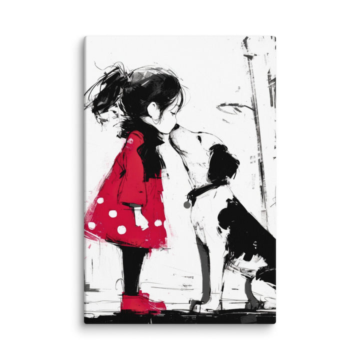 My Dog and I Dog Canvas Wall Art - Polendo Design dog canvas wall art