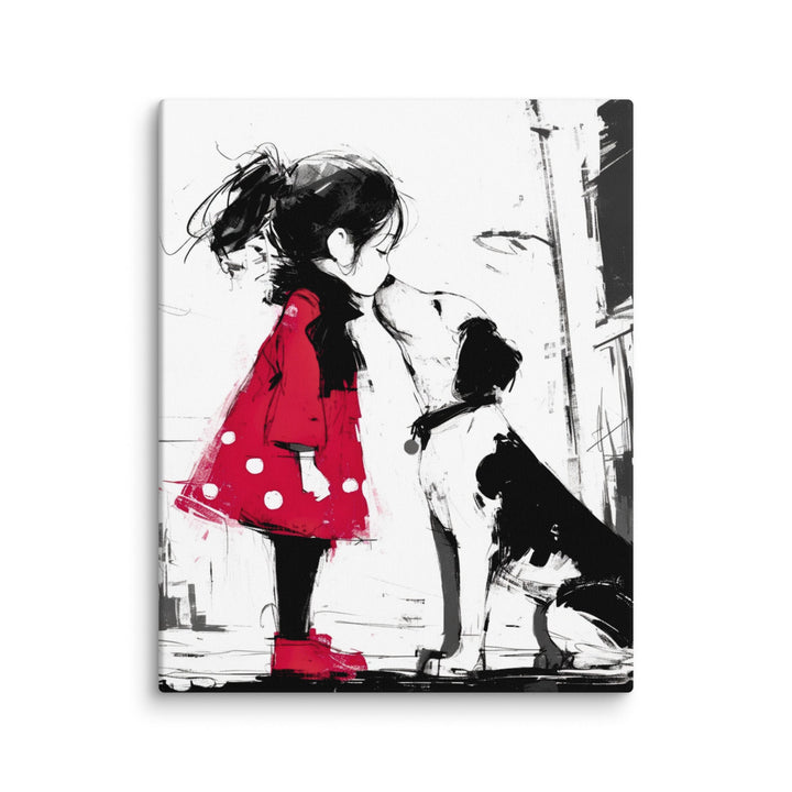 My Dog and I Dog Canvas Wall Art - Polendo Design dog canvas wall art