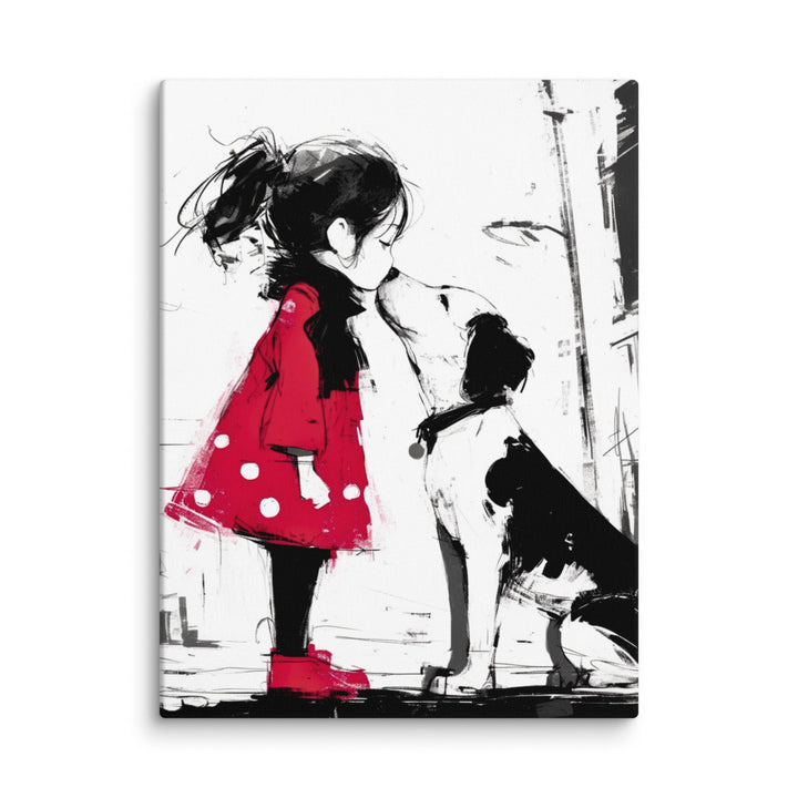 My Dog and I Dog Canvas Wall Art - Polendo Design dog canvas wall art