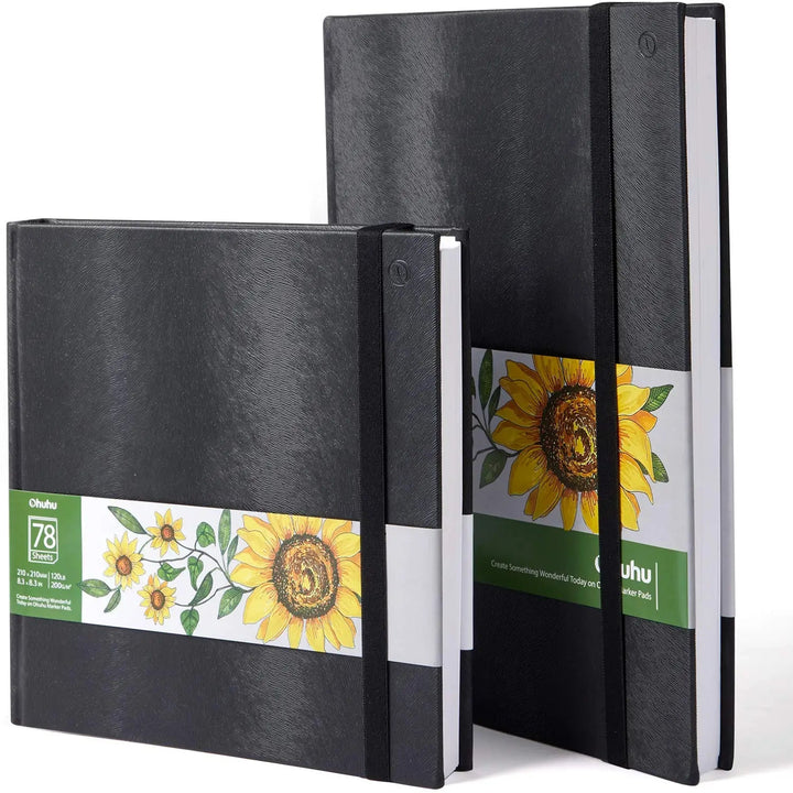 Ohuhu Marker Pad Sketchbook – Hard Cover Art Notebook - Polendo Design ohuhu marker pad sketchbook