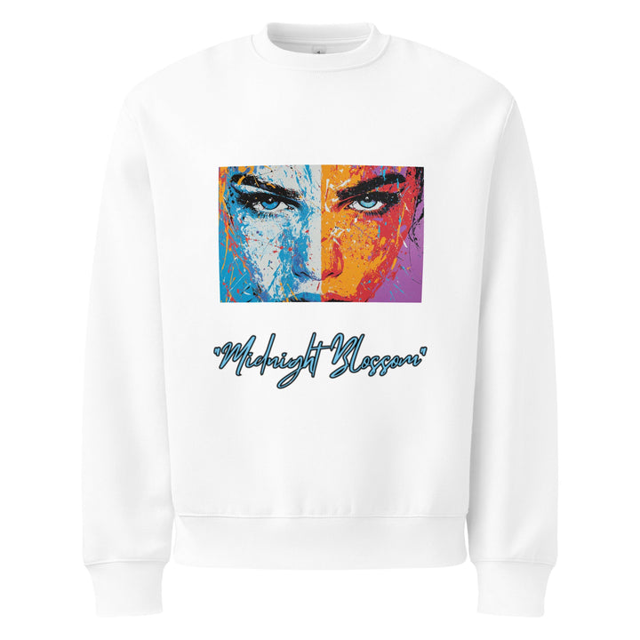 "Midnight Blossom" heavyweight sweatshirt - Polendo Design oversized heavyweight sweatshirt
