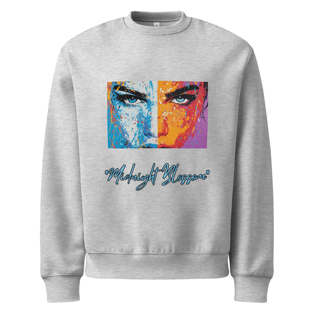 "Midnight Blossom" heavyweight sweatshirt - Polendo Design oversized heavyweight sweatshirt
