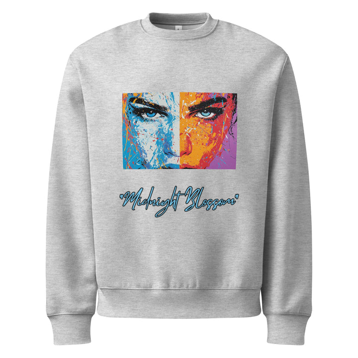 "Midnight Blossom" heavyweight sweatshirt - Polendo Design oversized heavyweight sweatshirt
