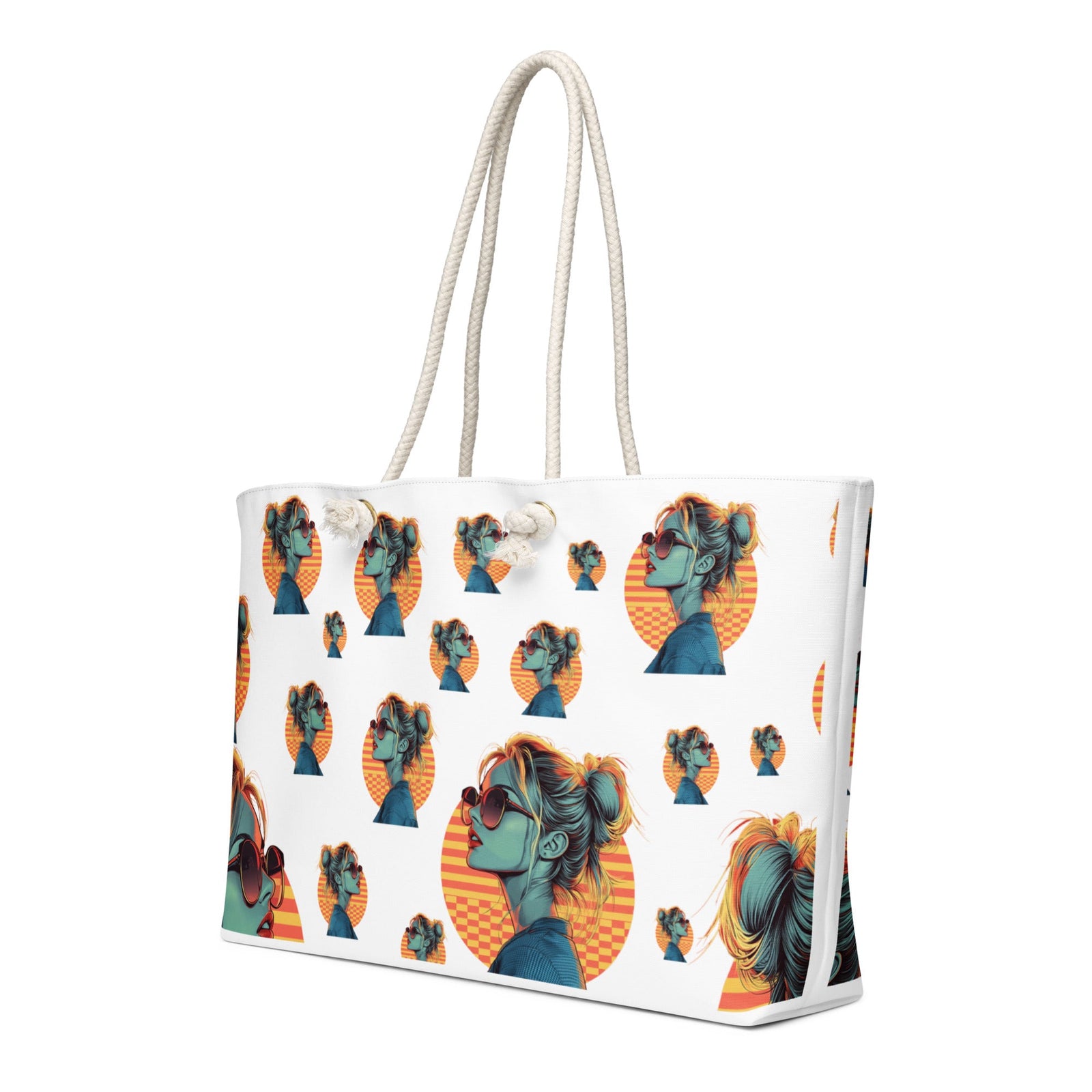 Liz Pattern Oversized Weekender Bag for Travel - Polendo Design liz pattern oversized weekender bag