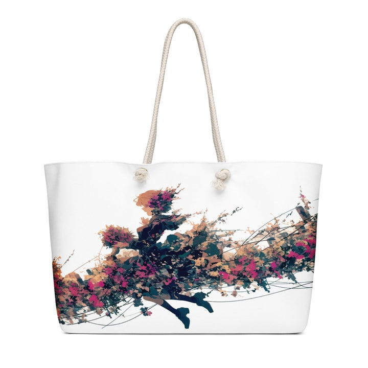 Wildflower Motion Oversized Weekender Bag - Polendo Design Wildflower Motion oversized weekender bag