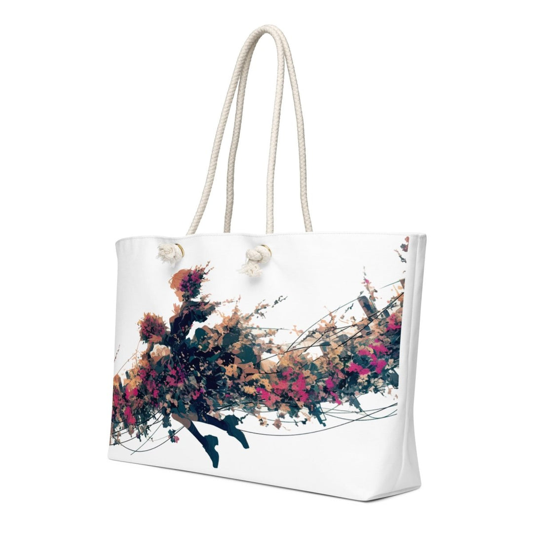 Wildflower Motion Oversized Weekender Bag - Polendo Design Wildflower Motion oversized weekender bag