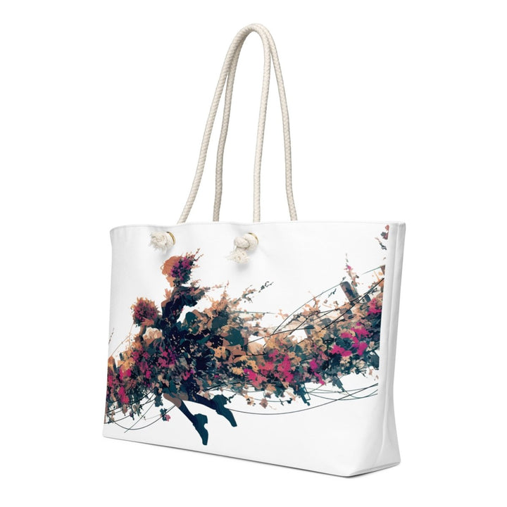 Wildflower Motion Oversized Weekender Bag - Polendo Design Wildflower Motion oversized weekender bag