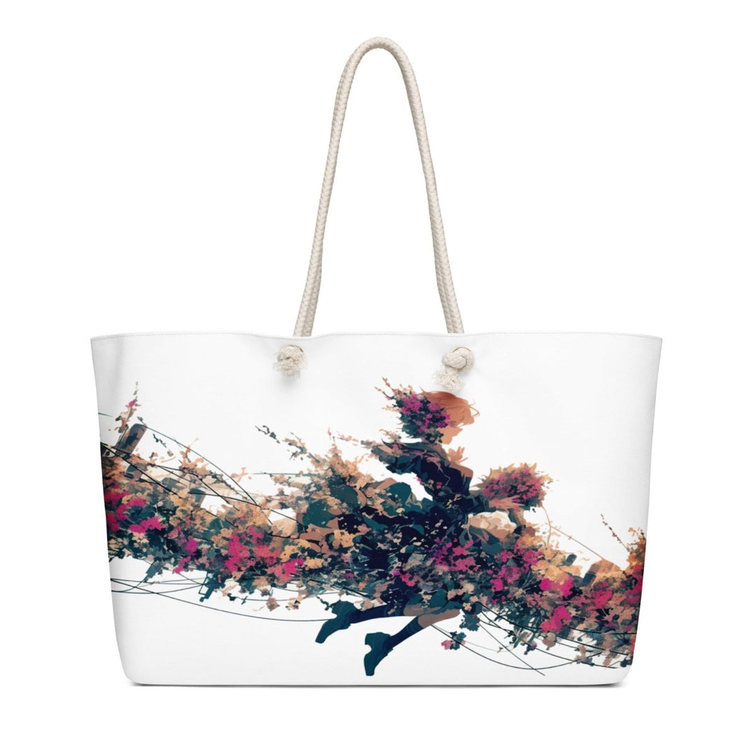 Wildflower Motion Oversized Weekender Bag - Polendo Design Wildflower Motion oversized weekender bag