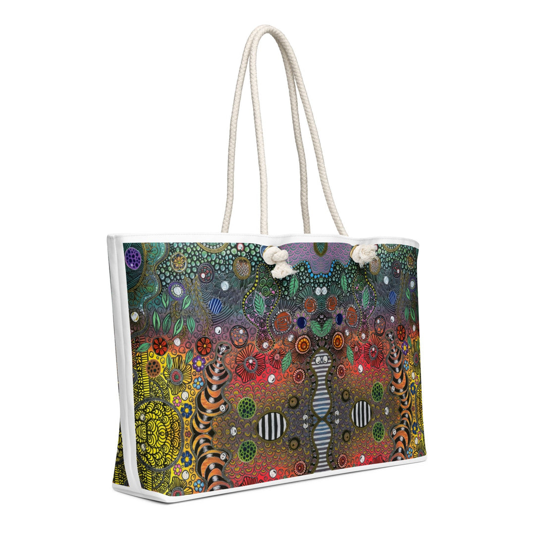 Symmetry of Life Weekender Bag – Oversized Travel Tote - Polendo Design weekender bag