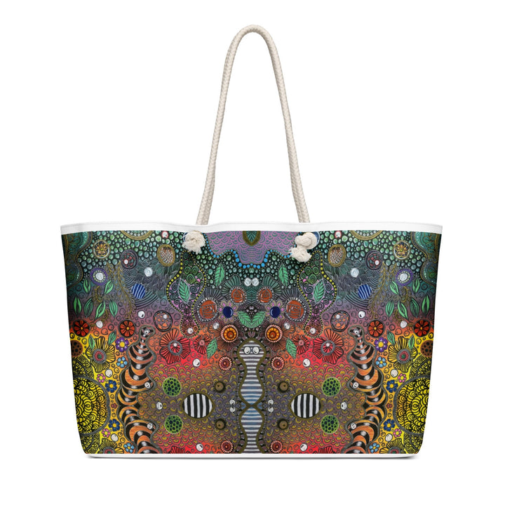 Symmetry of Life Weekender Bag – Oversized Travel Tote - Polendo Design weekender bag