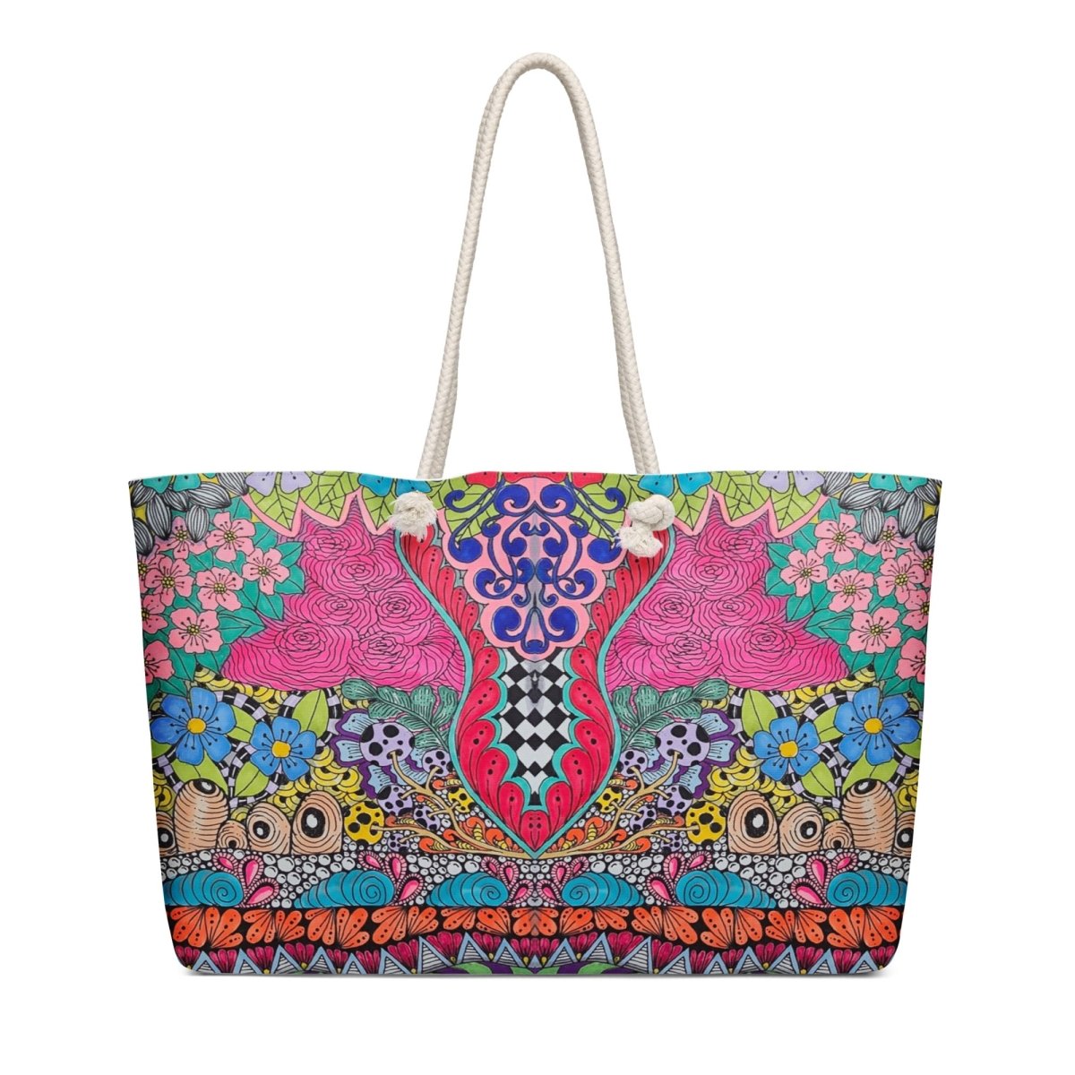 Polendo Mosaic Butterfly Bloom Weekender Bag - Polendo Design Polendo Mosaic Butterfly Bloom Weekender Bag