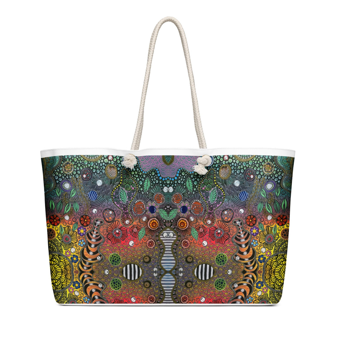 Symmetry of Life Weekender Bag – Oversized Travel Tote - Polendo Design weekender bag
