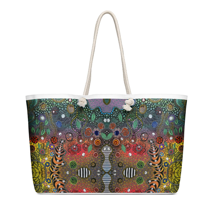 Symmetry of Life Weekender Bag – Oversized Travel Tote - Polendo Design weekender bag