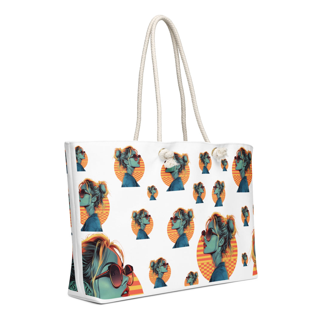 Liz Pattern Oversized Weekender Bag for Travel - Polendo Design liz pattern oversized weekender bag