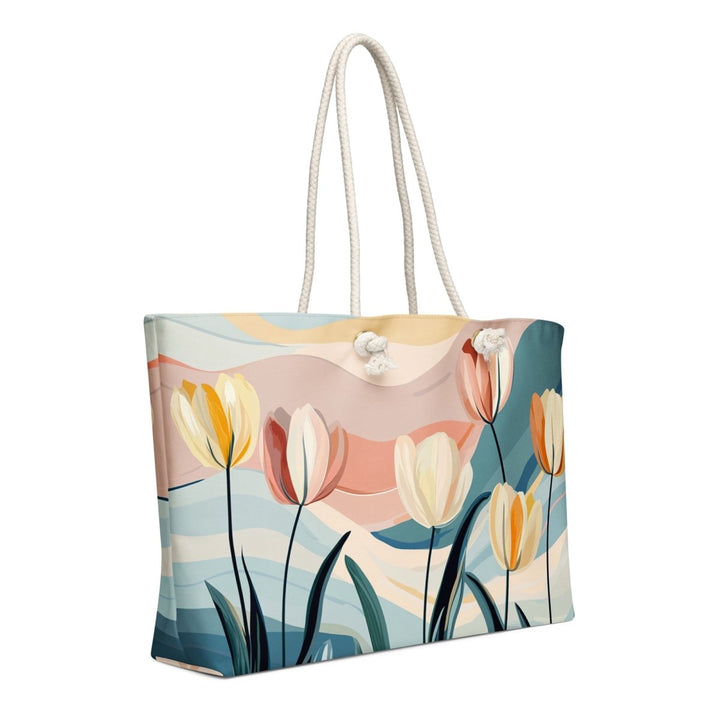 Blush Meadow Bloom Oversized Weekender Bag - Polendo Design Blush Meadow Bloom oversized weekender bag