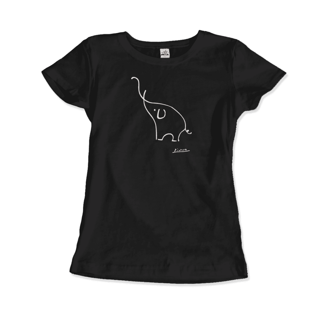 Pablo Picasso Elephant Sketch Artwork T-Shirt
